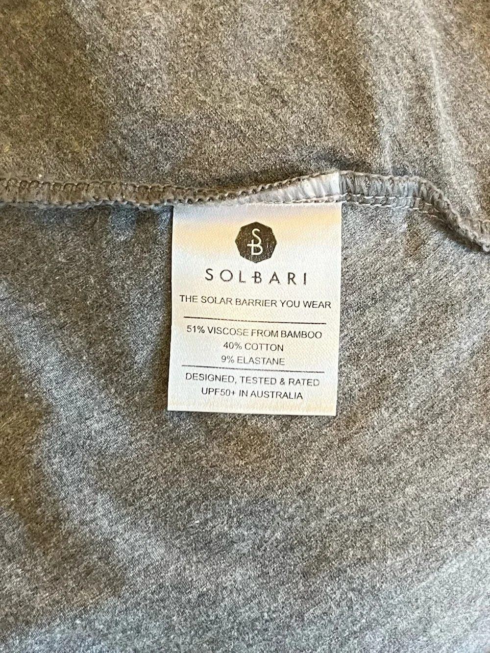 Solbari • Sensitive Sun Protection Poncho • UPF 50+ • Heather Gray • One Size